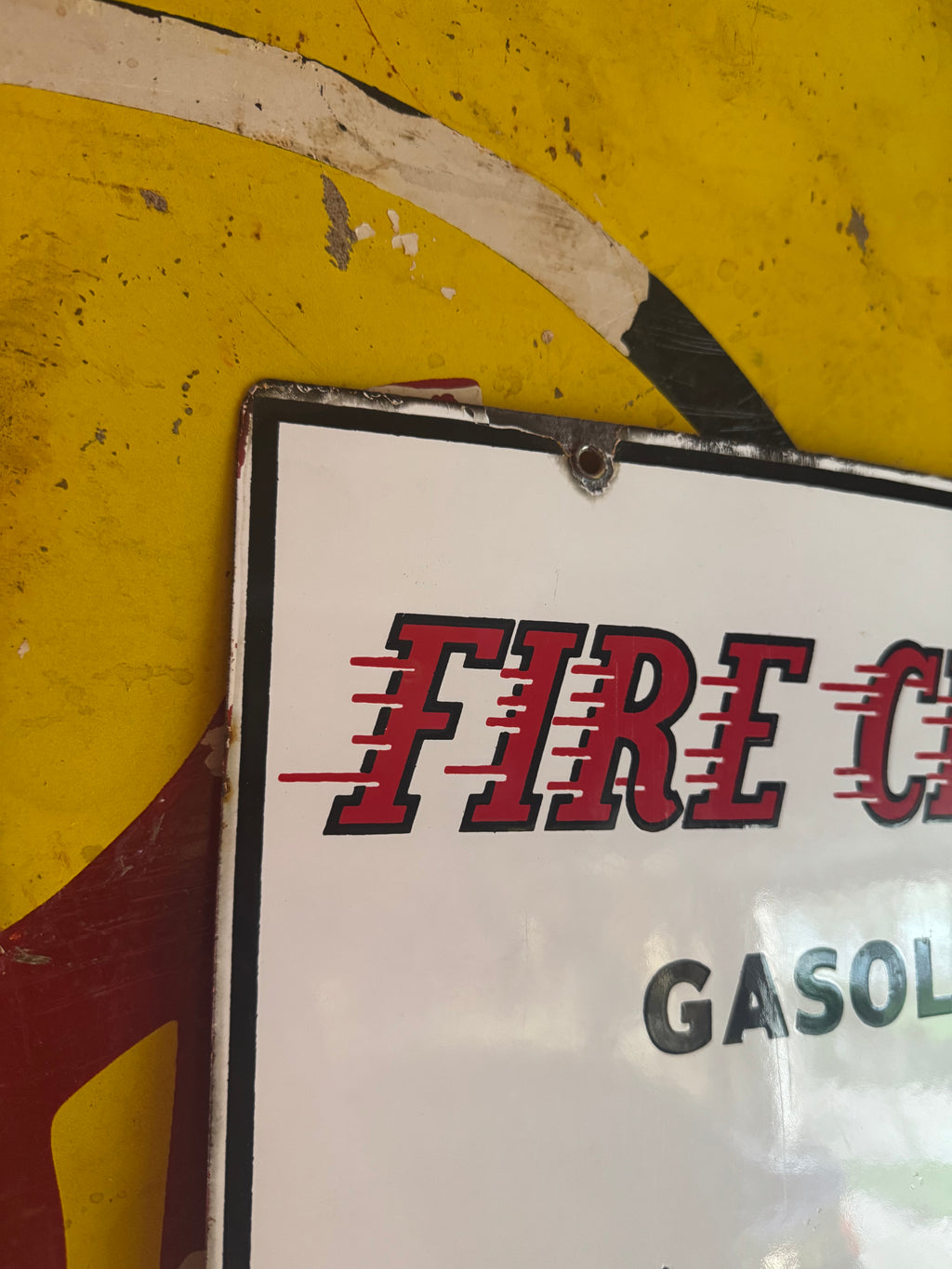 1956 Texaco Fire Chief Gasoline Pump Plate
