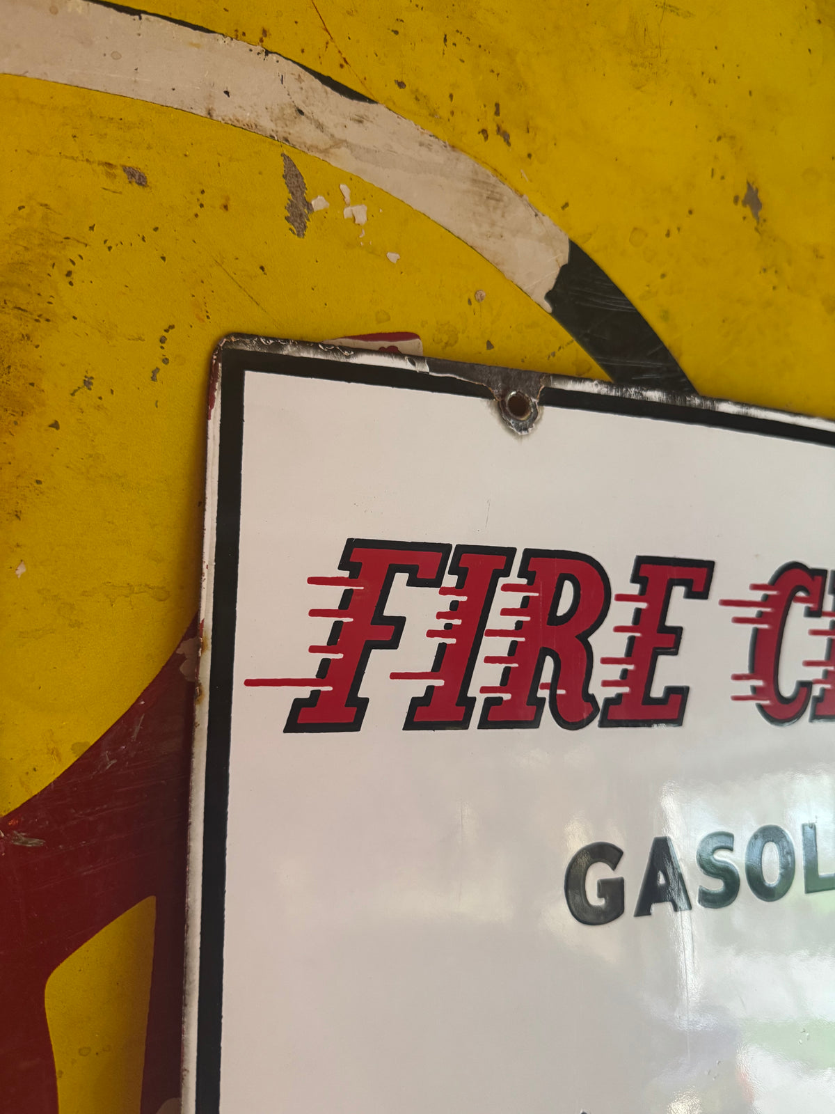 1956 Texaco Fire Chief Gasoline Pump Plate