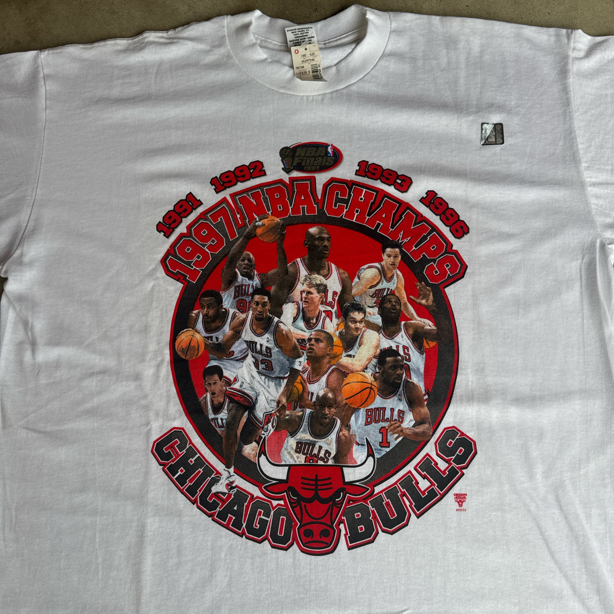 Deadstock Chicago Bulls 1997 NBA Champions T-shirt