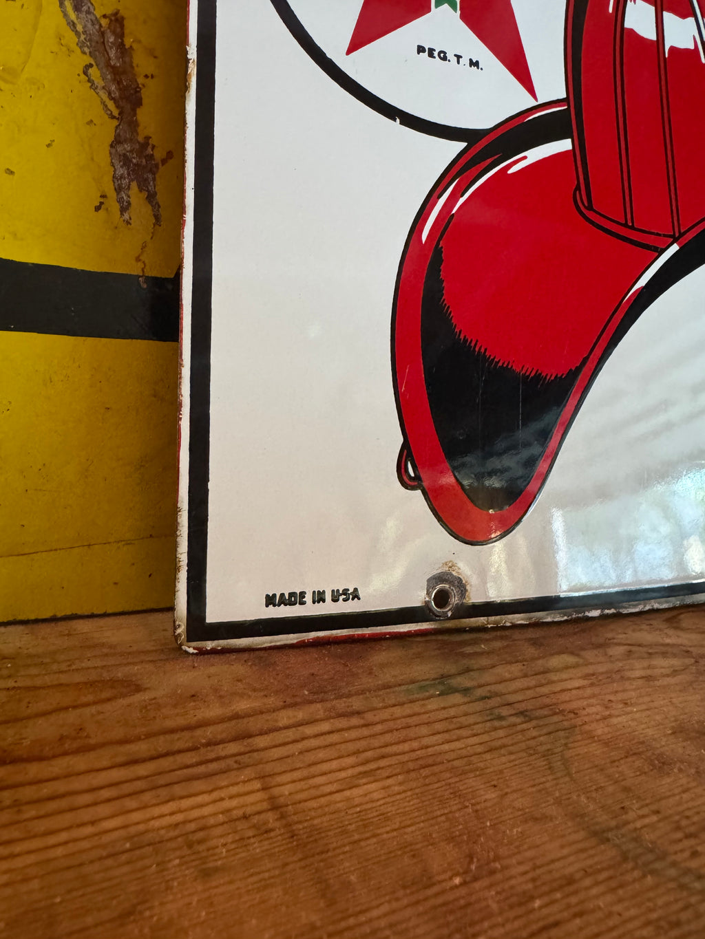 1956 Texaco Fire Chief Gasoline Pump Plate