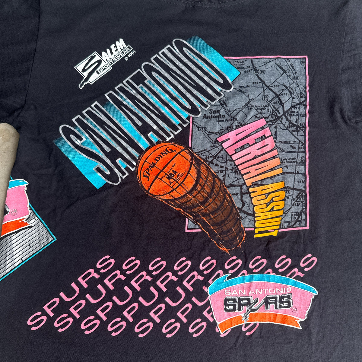 1991 SAN Antonio spurs t-shirt