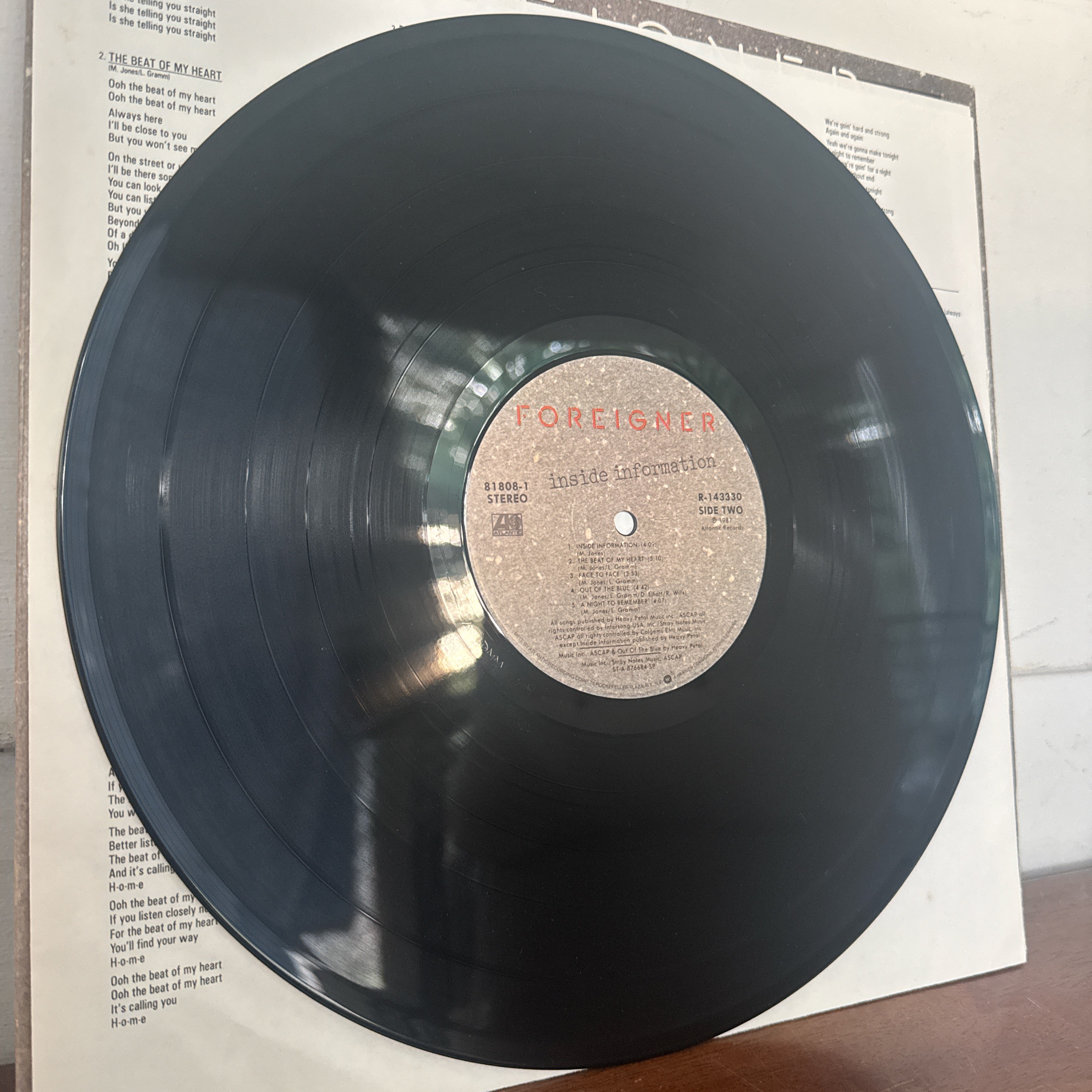 Foreigner Inside Information (1987)