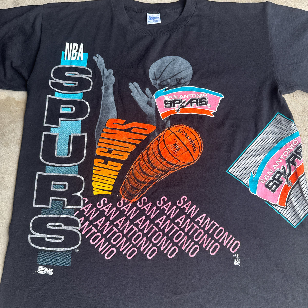 1991 SAN Antonio spurs t-shirt