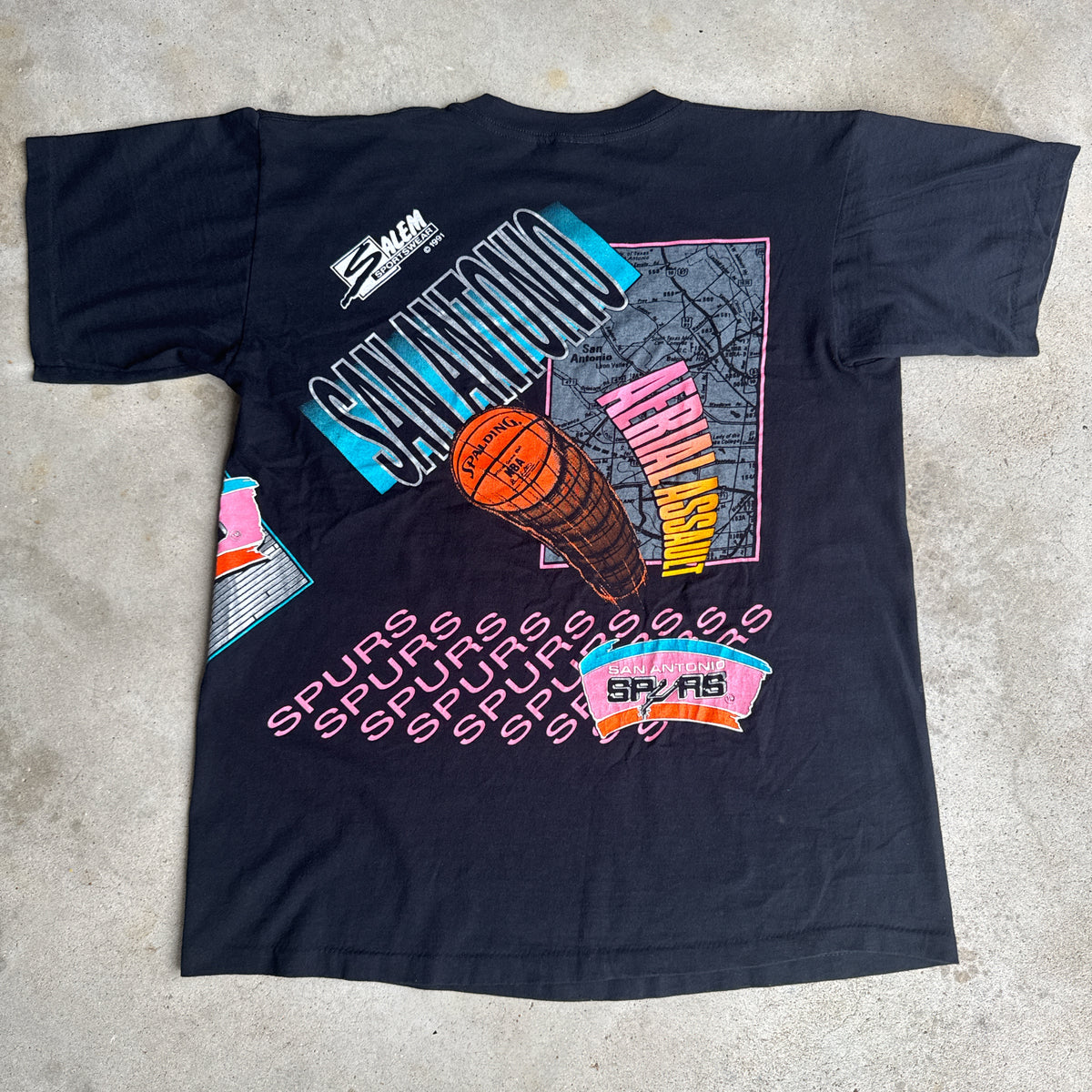 1991 SAN Antonio spurs t-shirt