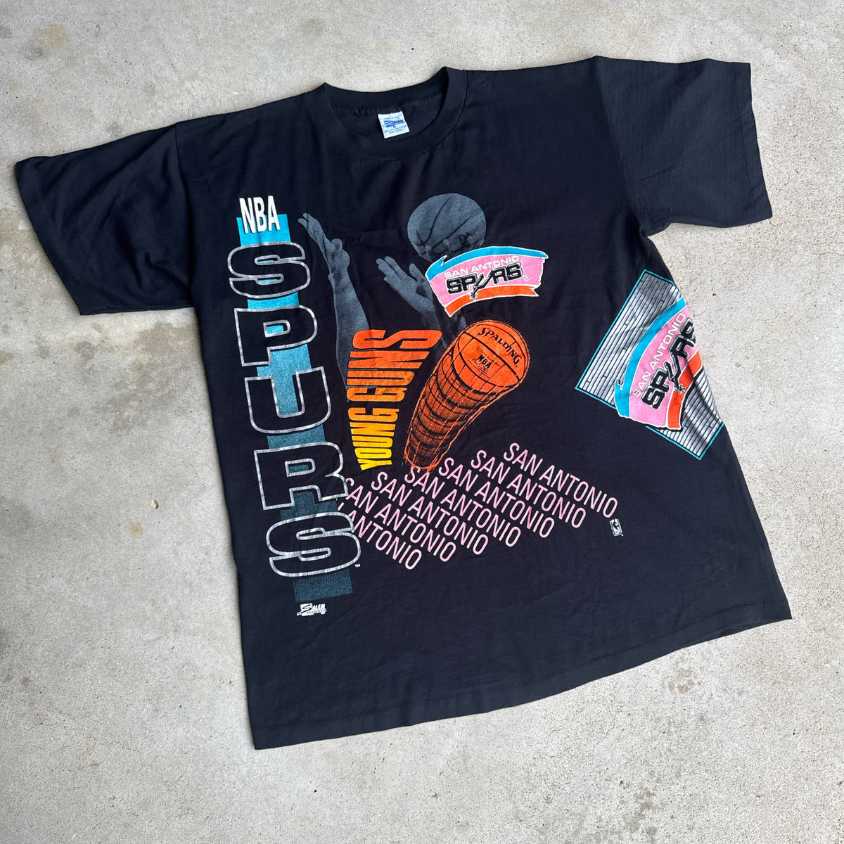 1991 SAN Antonio spurs t-shirt