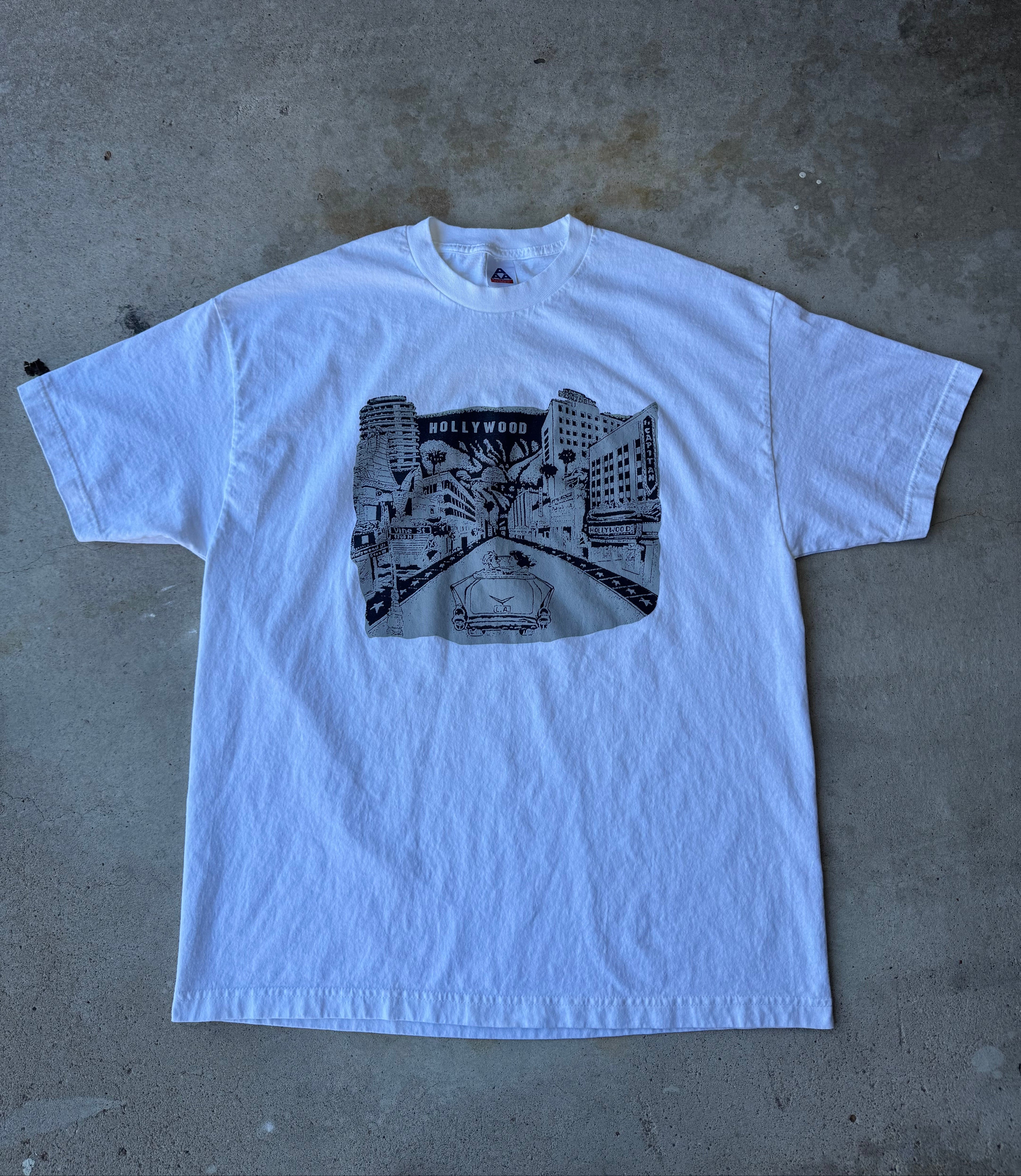 Vintage 90's Hollywood California T Shirt (XL)