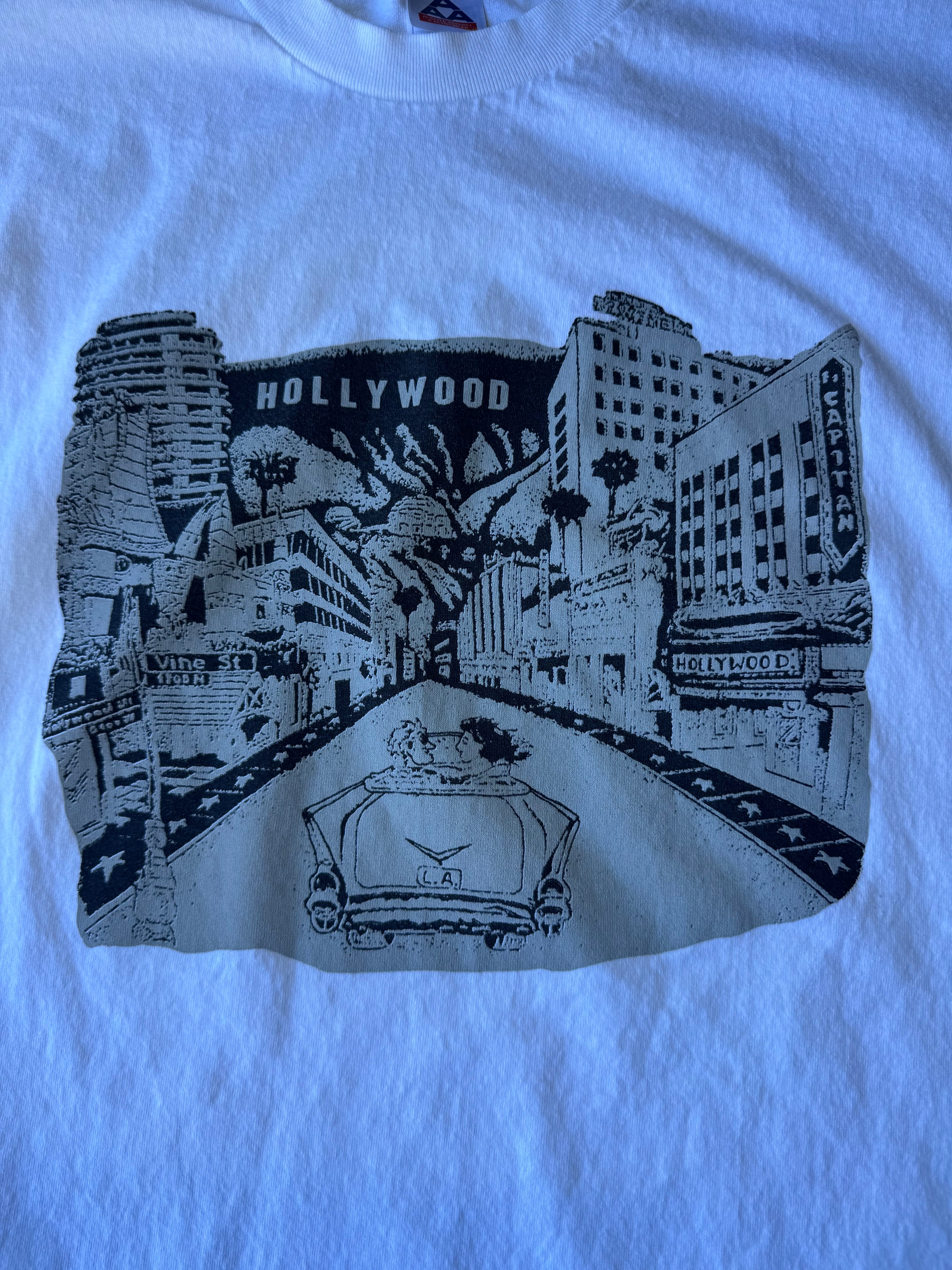 Vintage 90's Hollywood California T Shirt (XL)