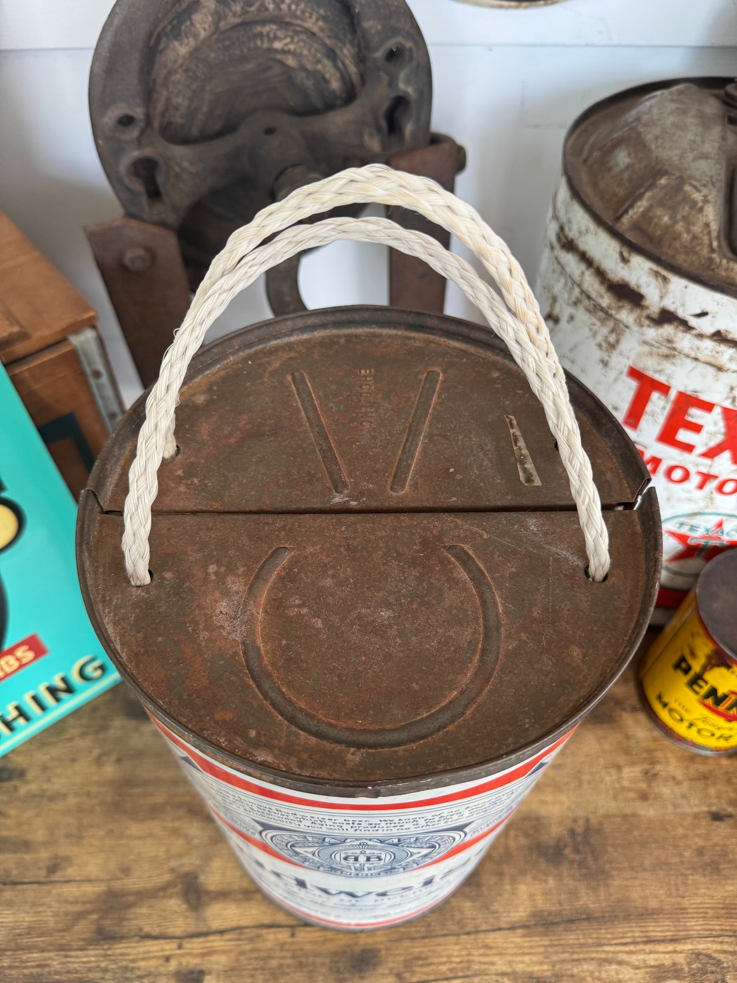 1970s Budweiser 6 pack cooler