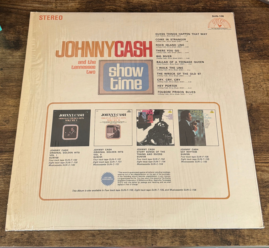 Johnny Cash and The Tennessee Two Showtime. Original 1969 release