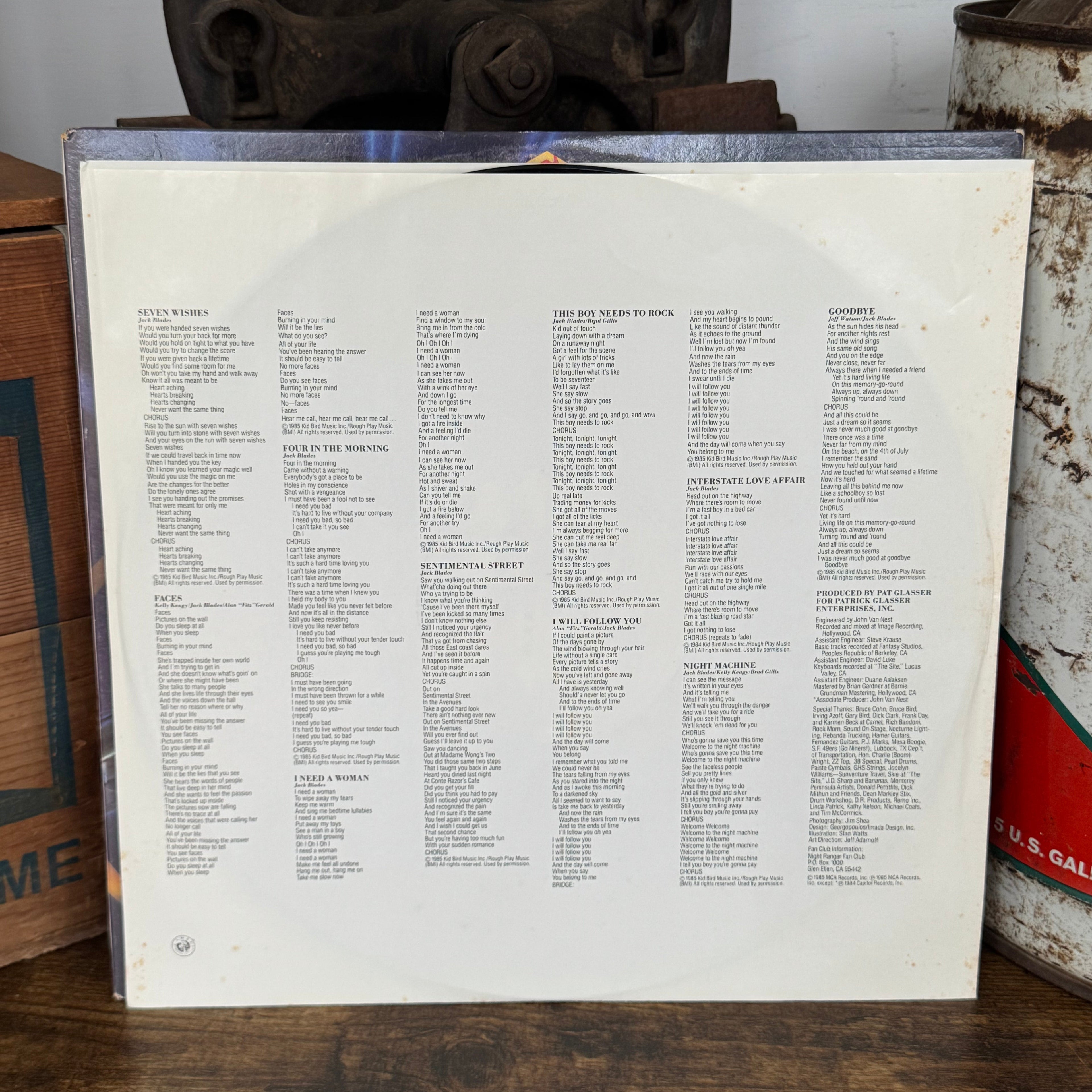 Night Ranger 7 Wishes Original 1985 Release