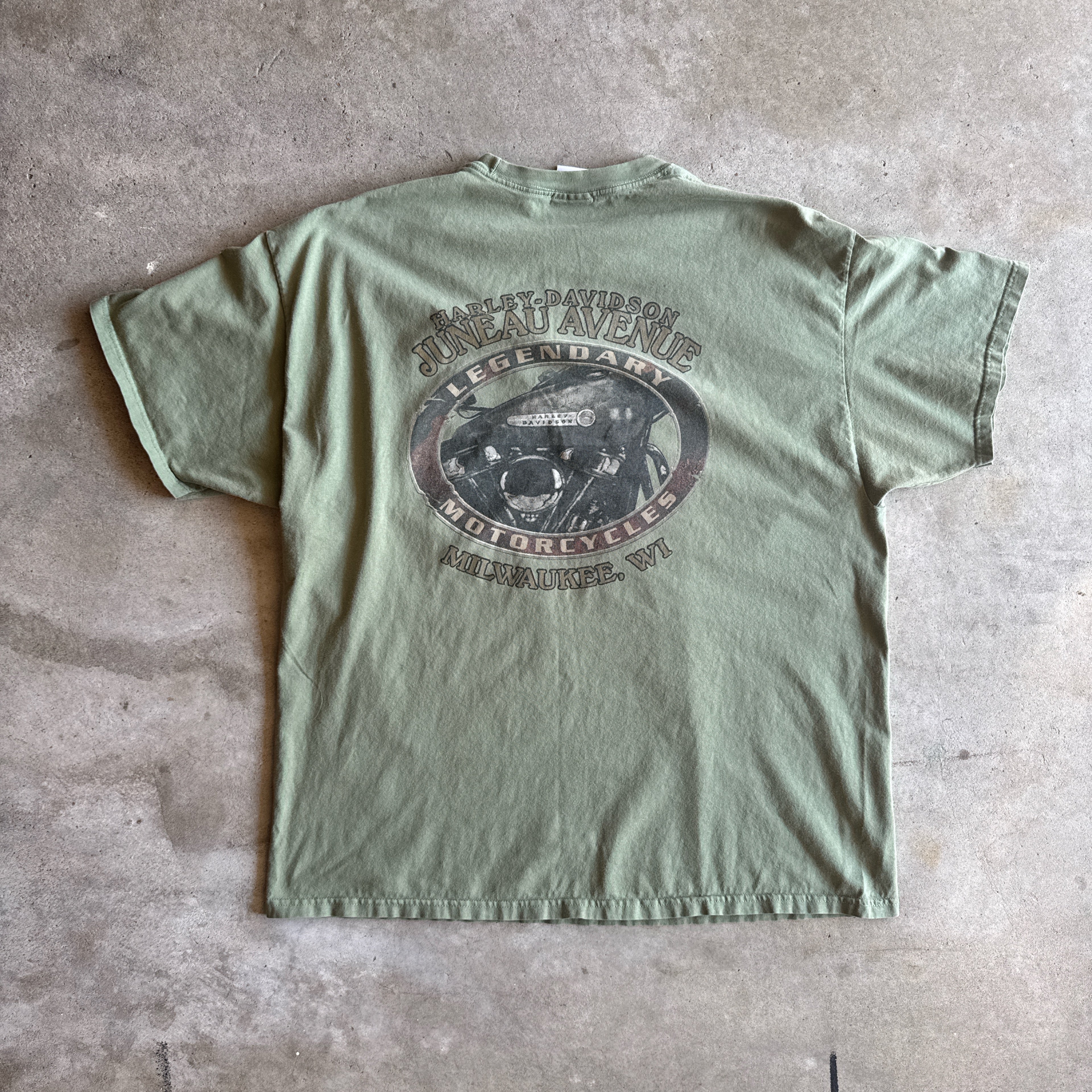 2008 Harley Davidson WWII Juneau Avenue Milwaukee Wisconsin T shirt