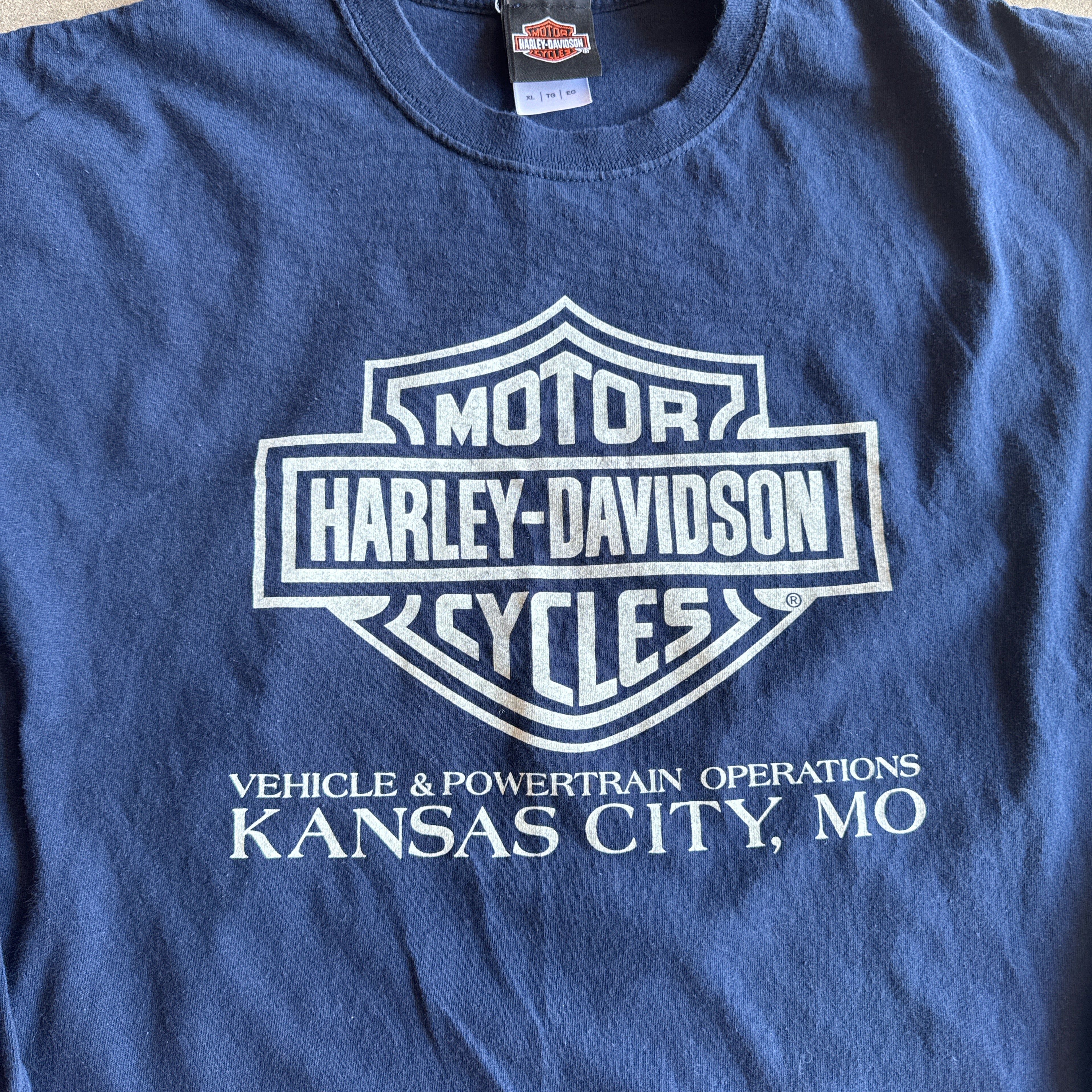 Long sleeve Harley Davidson Vehicle and Powertrain operations Kansas City Mo