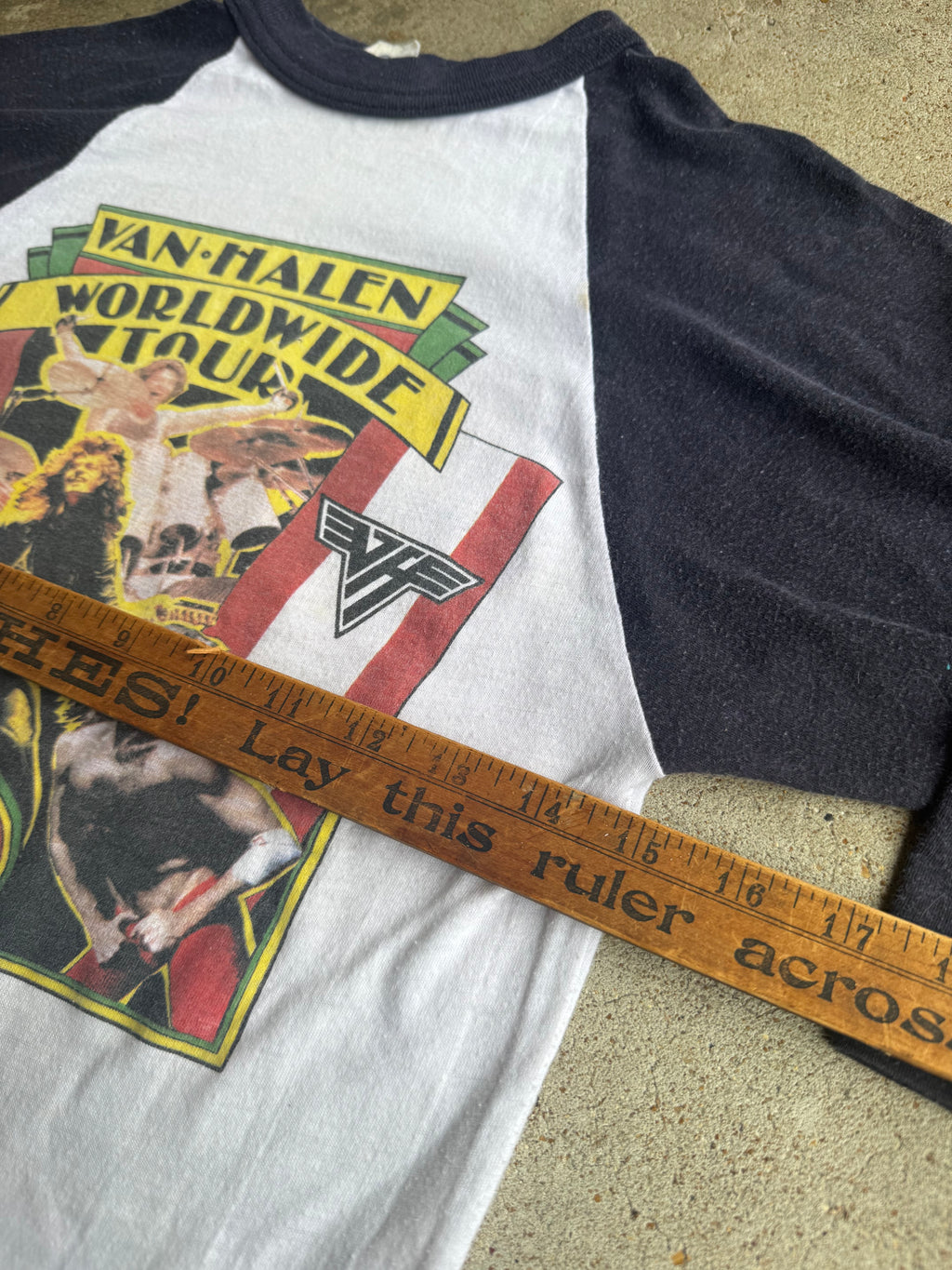 Original 1981 Van Halen Worldwide Tour '81 Baseball Tee