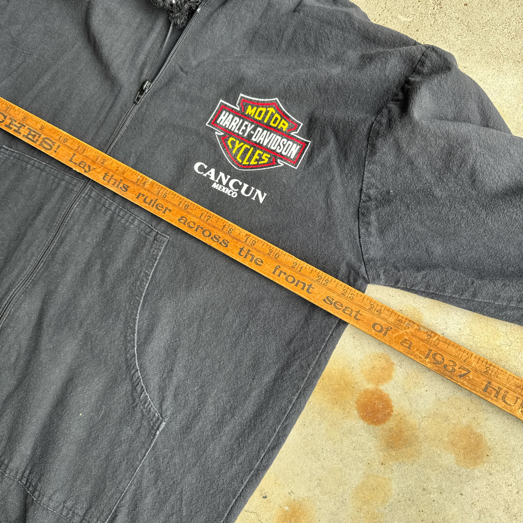 Vintage Harley Davidson Cancun Hooded Windbreaker