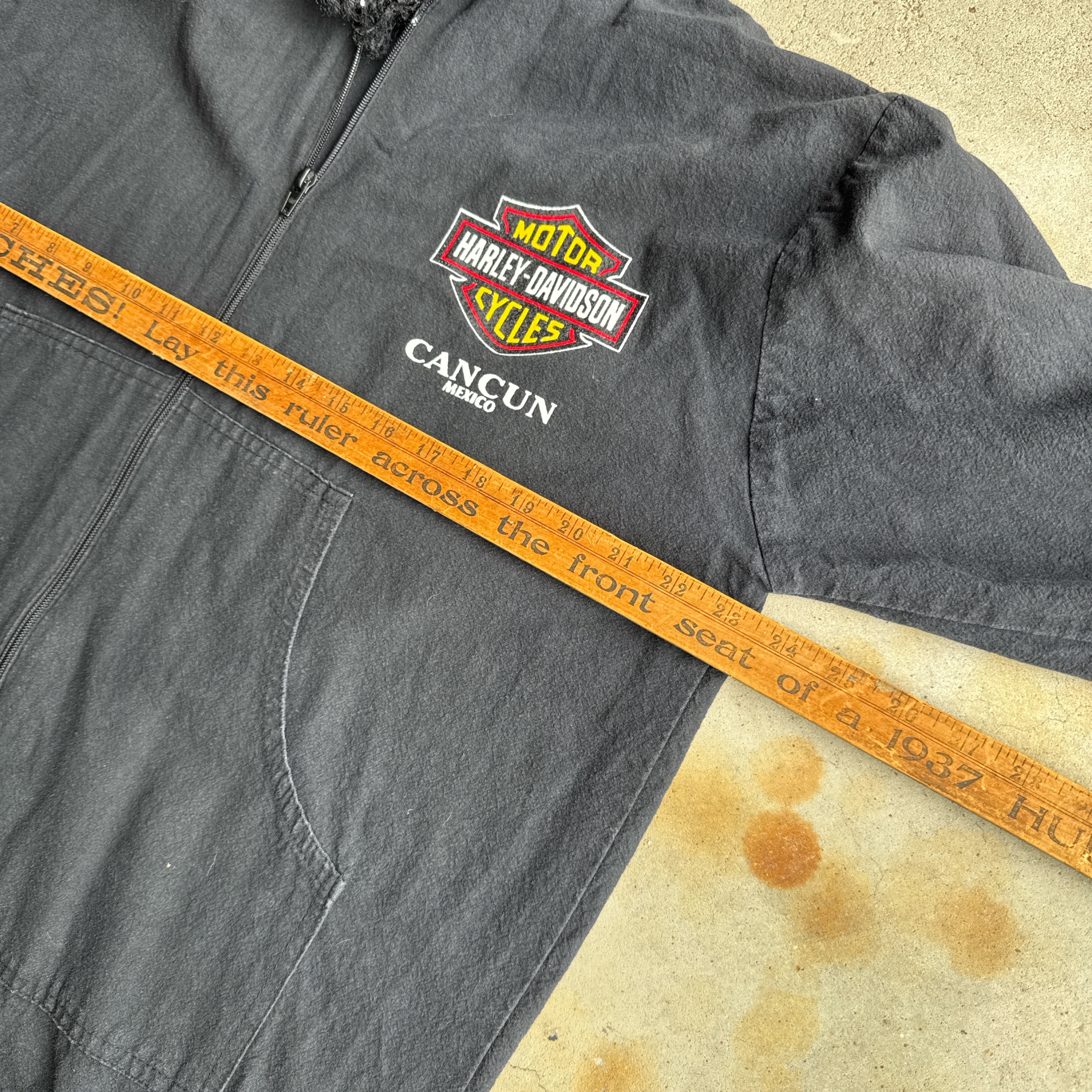 Vintage Harley Davidson Cancun Hooded Windbreaker
