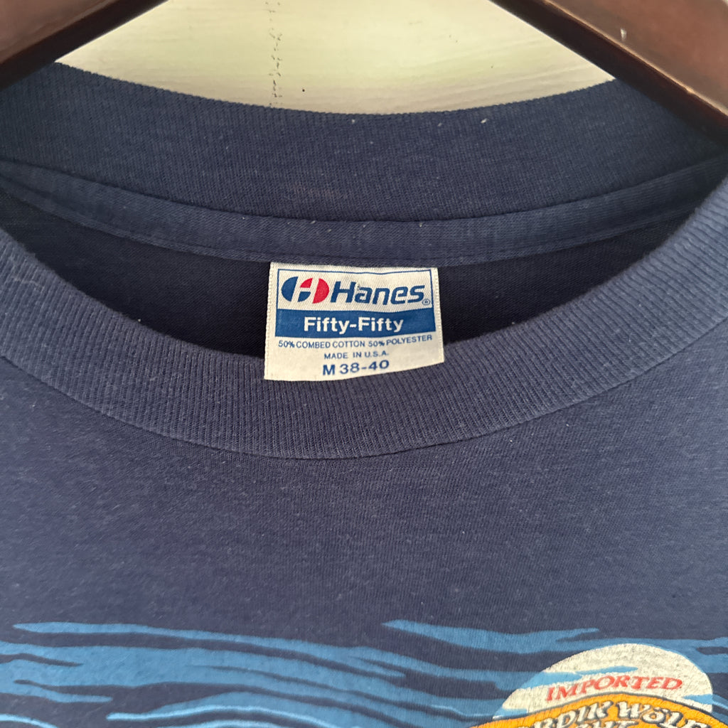 80's single stitch Nordik Wolf Light Beer t shirt