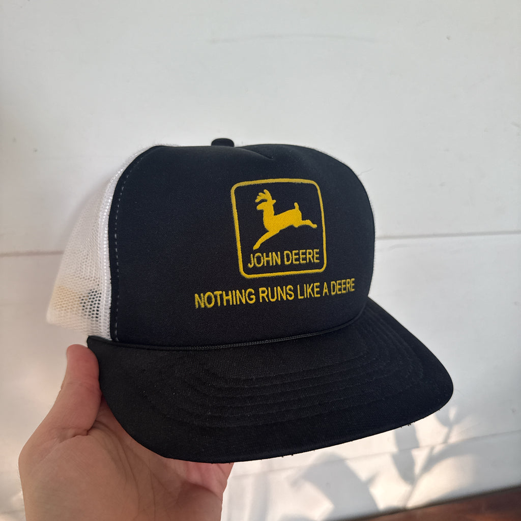 John Deere "Nothing Runs Like A Deer" 80's Snapback