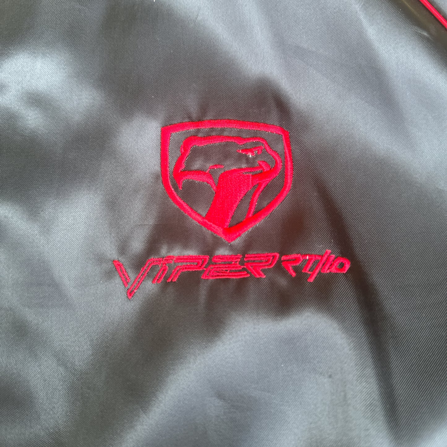 90's Dodge Viper Black Satin Jacket XXL