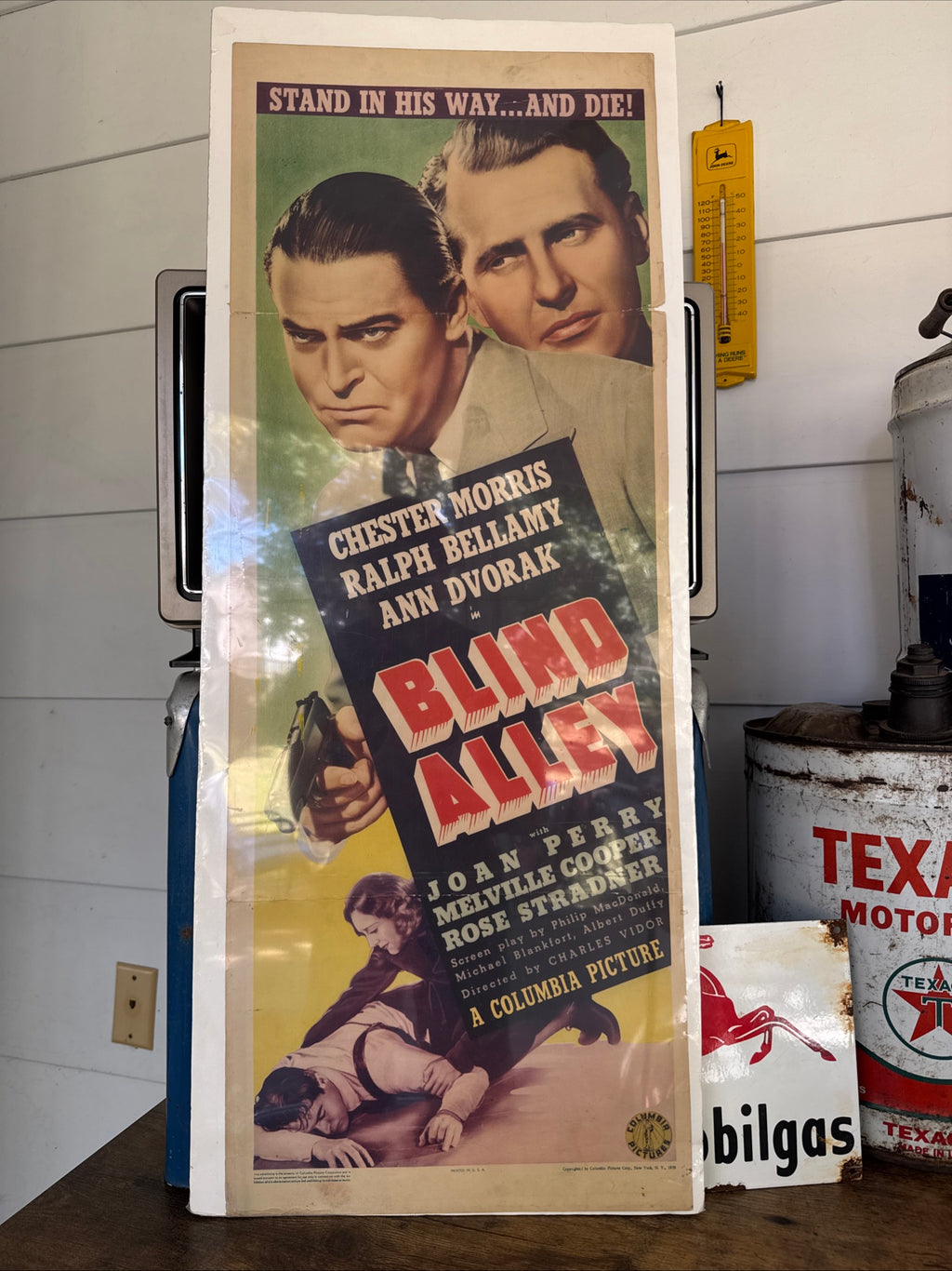 1939 Blind Alley 14x36 Paper Movie Insert