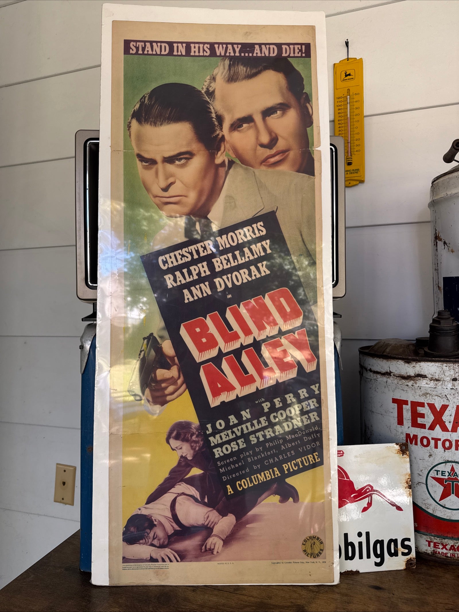 1939 Blind Alley 14x36 Paper Movie Insert