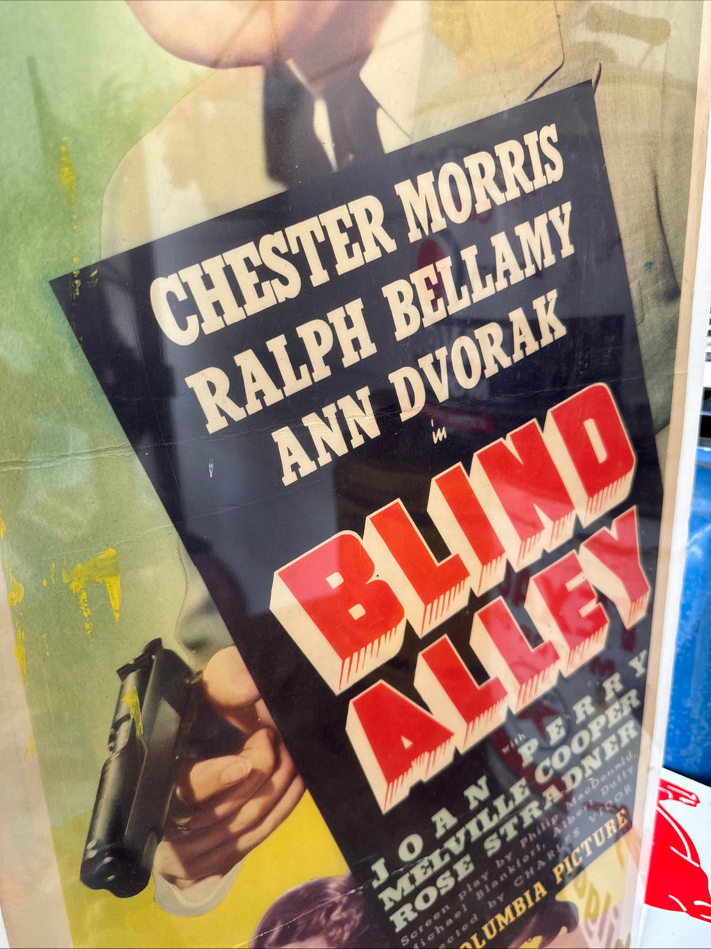 1939 Blind Alley 14x36 Paper Movie Insert