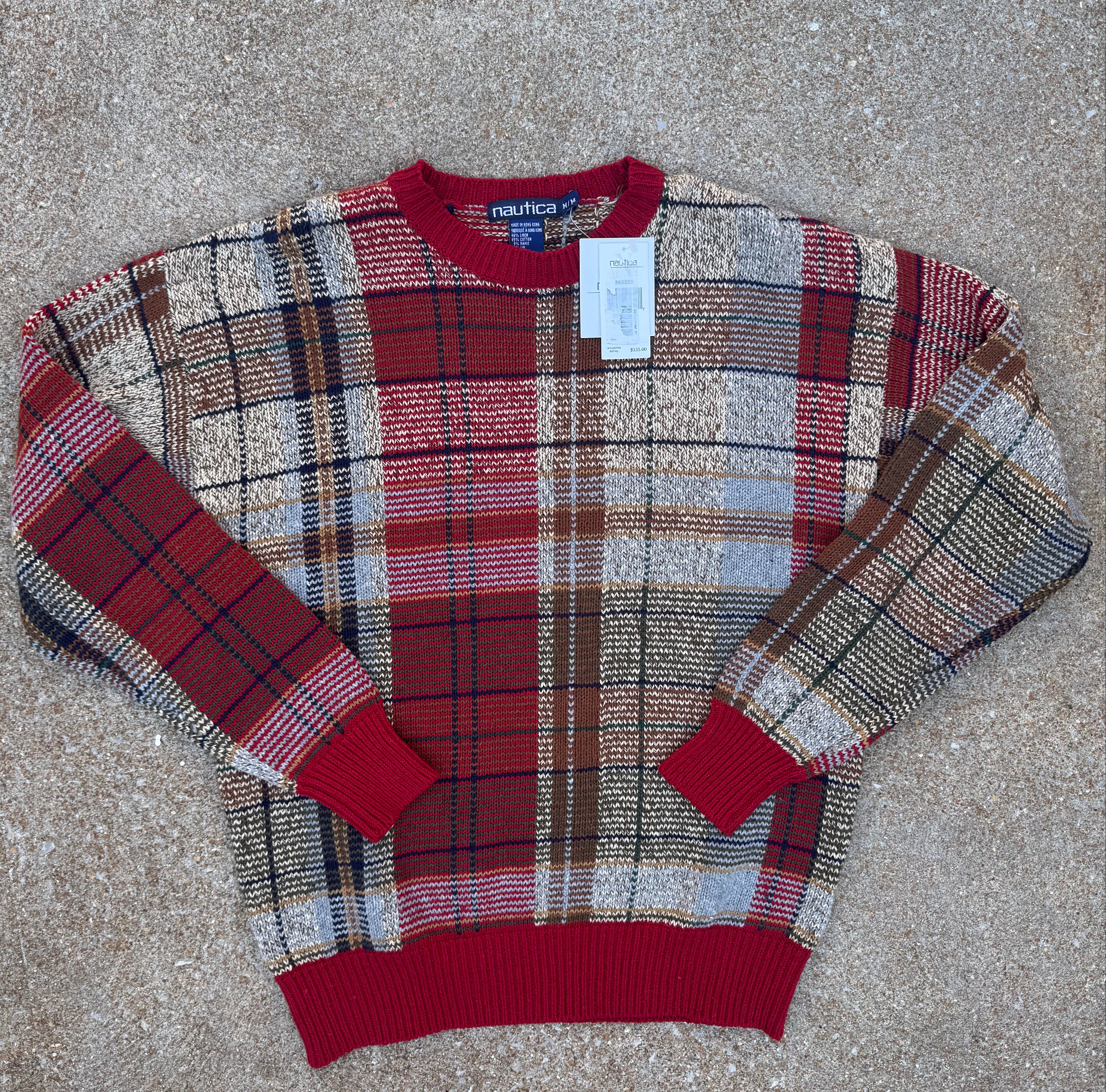 Dead Stock 90's Nautica Knit Sweater (Medium)