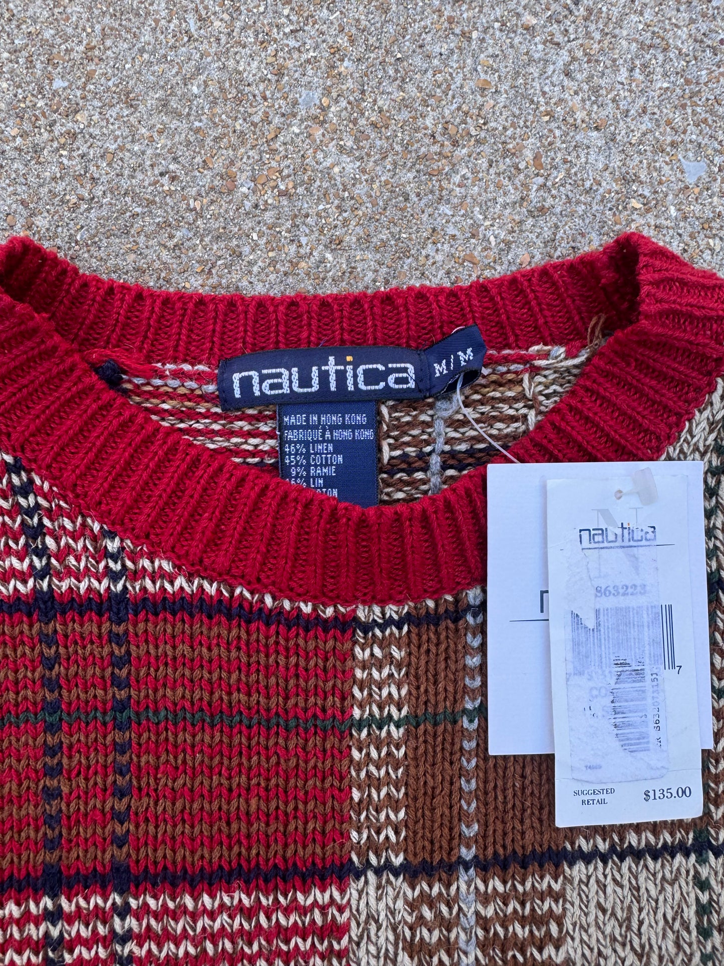 Dead Stock 90's Nautica Knit Sweater (Medium)