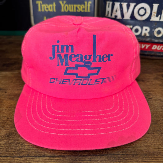 Early 90s Jim Meagher Chevrolet trucker hat