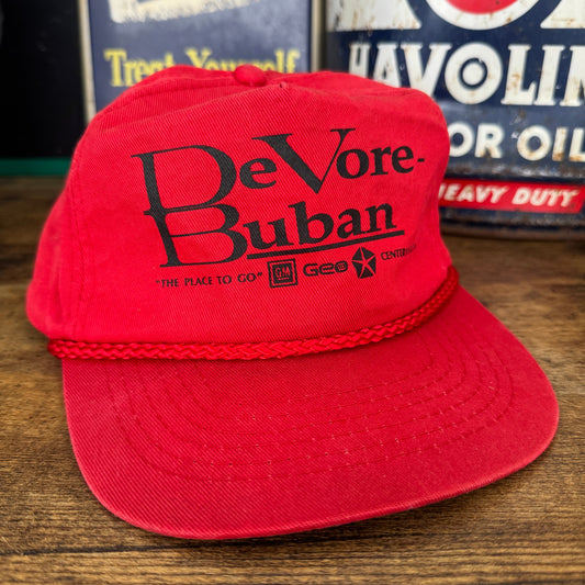 DeVore Buban GM, Geo, Chrysler Dealership Trucker hat