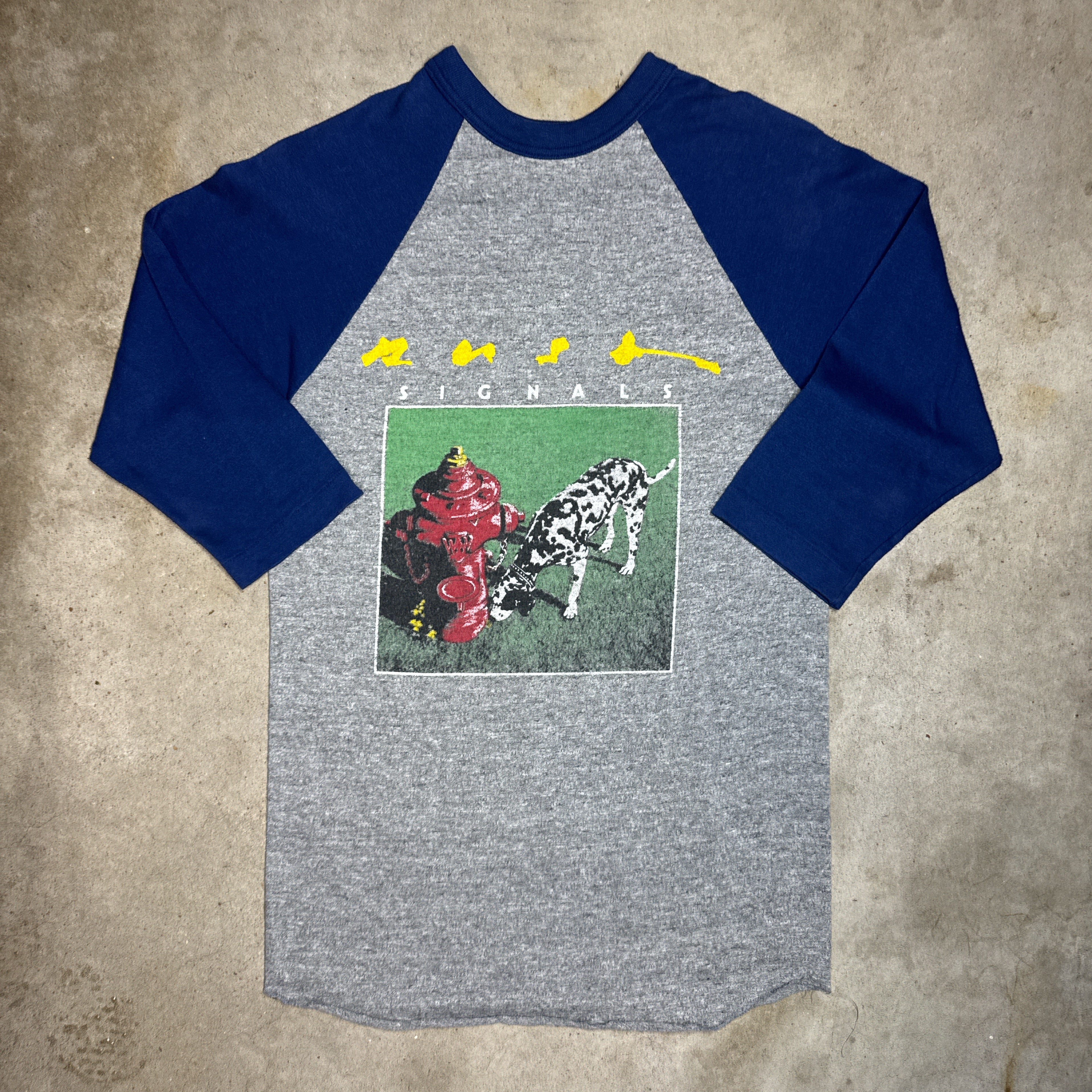 Rush Signals 1982-83 World Tour Baseball Tee
