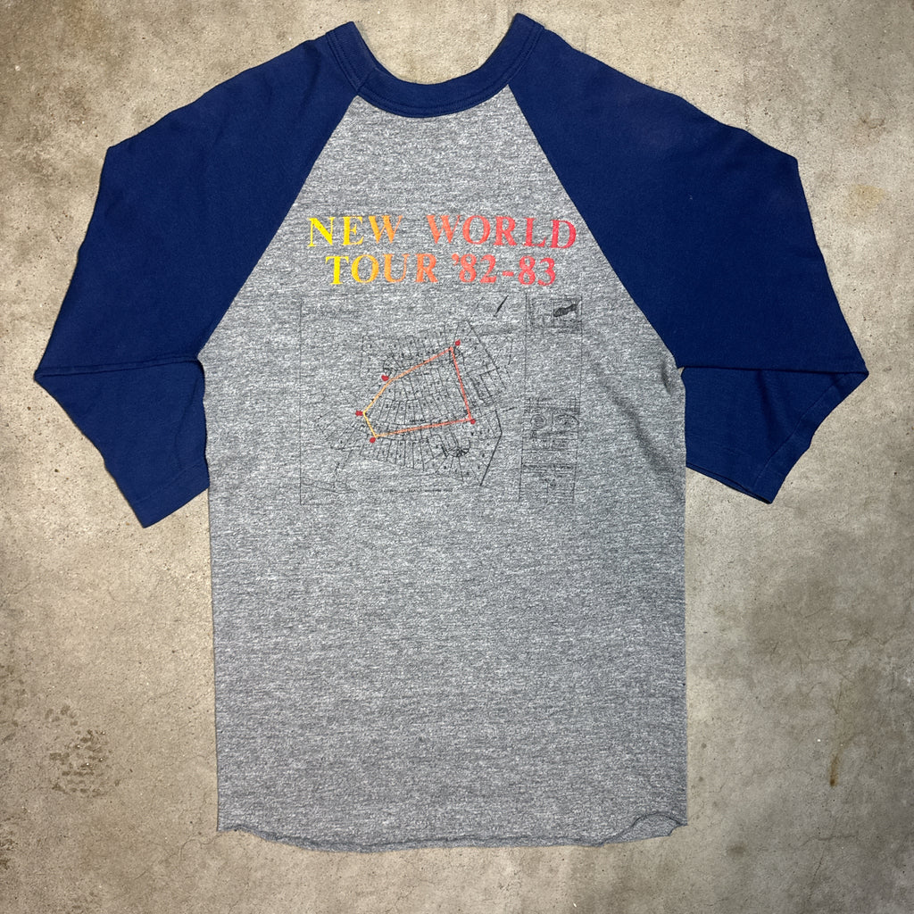 Rush Signals 1982-83 World Tour Baseball Tee