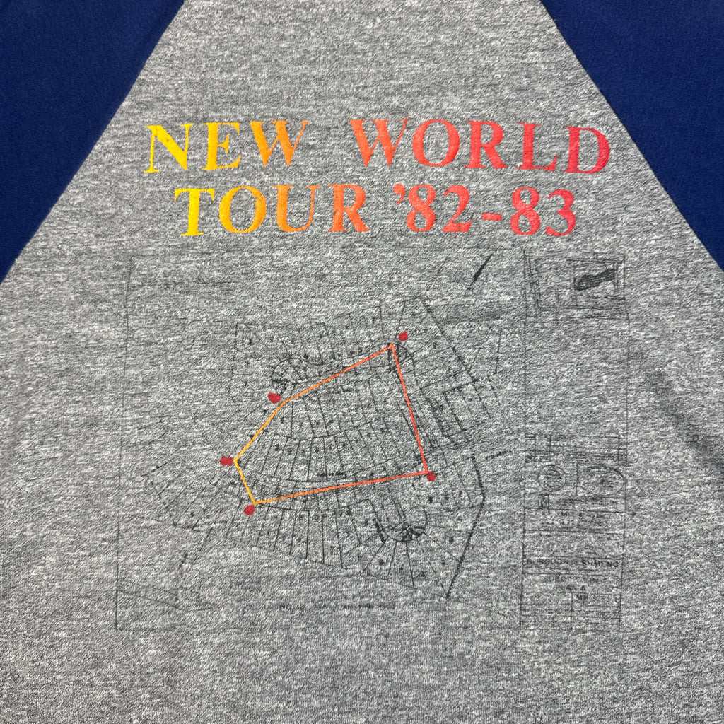 Rush Signals 1982-83 World Tour Baseball Tee