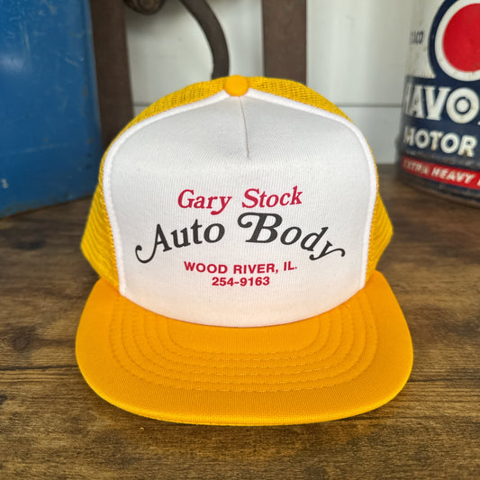 80's Gary Stock Auto Body Trucker Hat