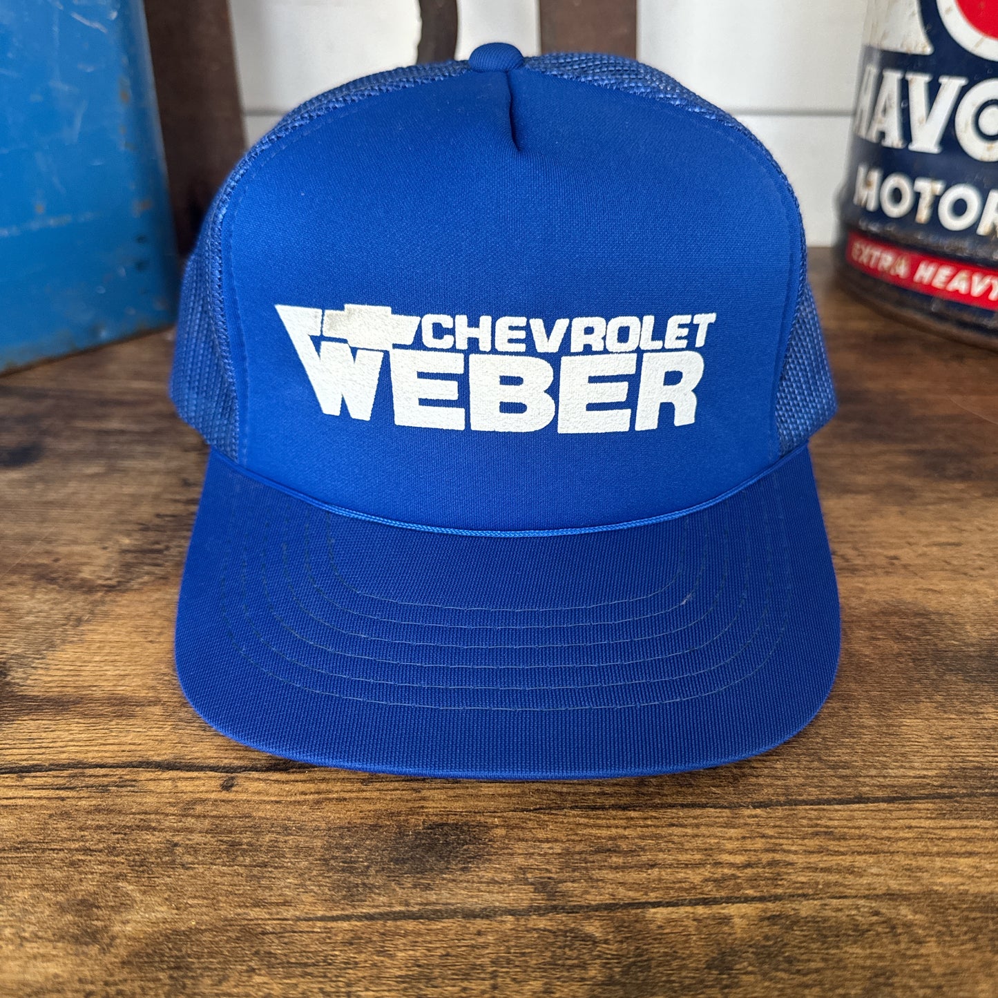 90's Weber Chevrolet dealership trucker hat