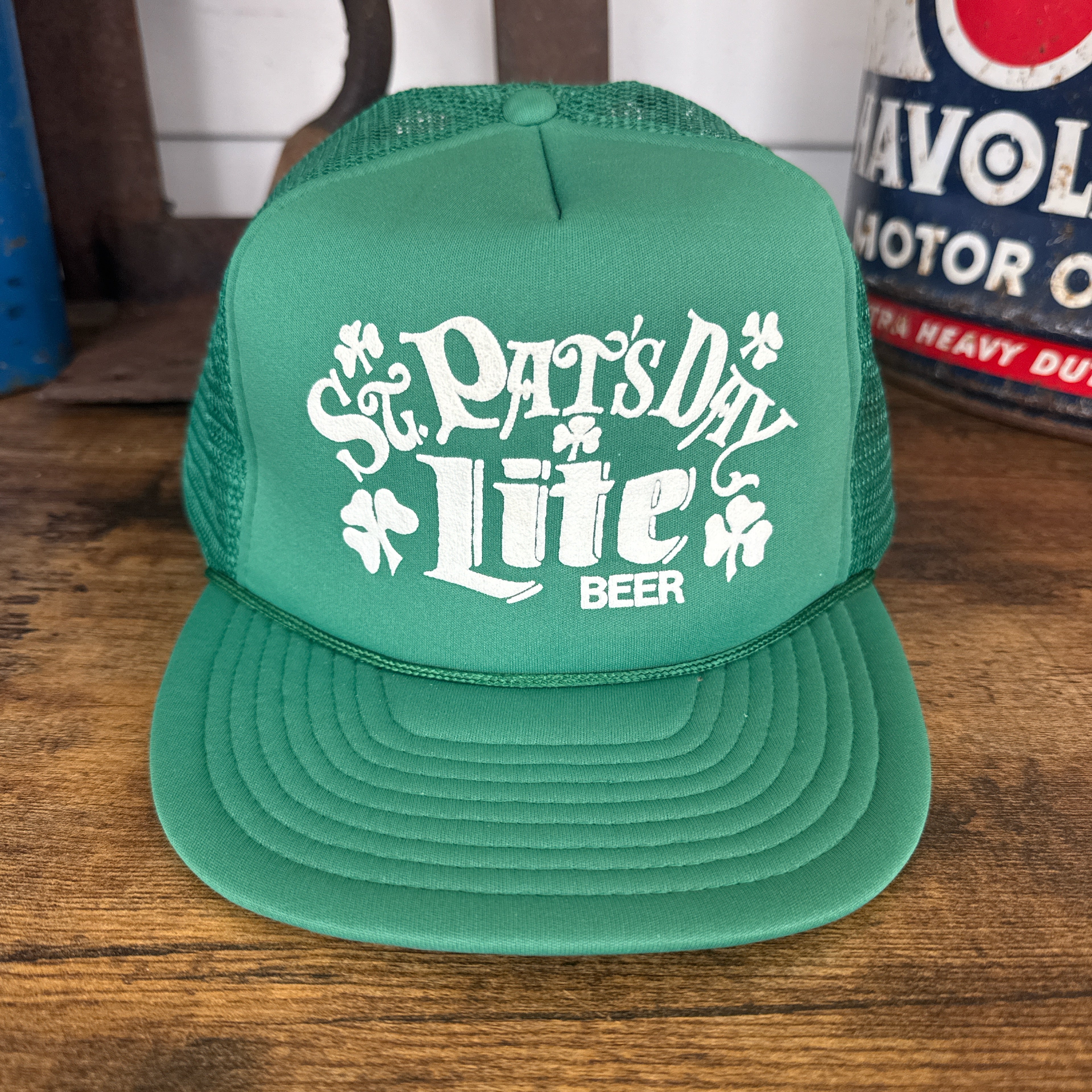 Vintage Miller Lite St Pat's Day Trucker Hat