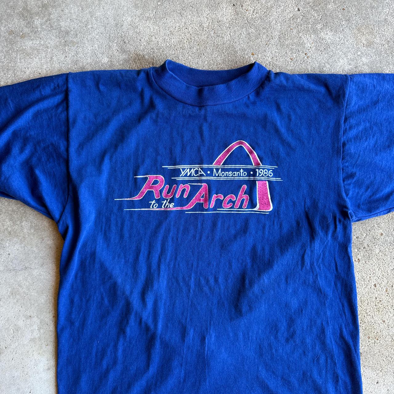 Run to the arch 1986 single stitch t shirt